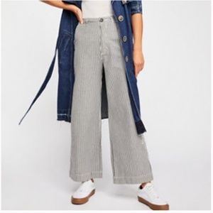 Rollas Old Mate Stripe Pant In Navy White 27